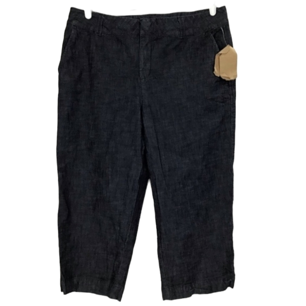 Coldwater Creek Stretch Denim Capri Pants Size 16 Cropped Trousers